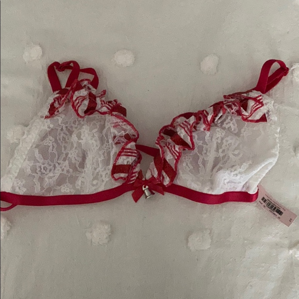 Unlined Christmas bralette
